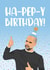 Manchester City, Pep Guardiola Birthday Card created by The Cake Thief