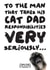 A card for a serious cat Dad. created by Claresitsdogs