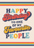 Retro lettering Birthday Card created by Emoticology Cards