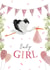 New Baby Girl Stalk Greetings Card created by Hannah Clark Illustrations