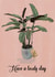 Indoor plant happy birthday card created by mvk_prints