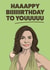 Luann de Lesseps Real Housewives of New York, Birthday Card created by YOB & YAG