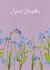 Adult’s sympathy Forget-Me-Not flower card created by mvk_prints