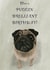Pug birthday card created by Ann Williams Art