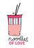 Noodles of Love romantic pun card created by Dottypink Designs