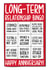 Funny Bingo Anniversary Card - Long-Term Relationship Bingo created by TeePee Creations