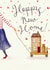 Traditional Toy House New Home Card - Hearts - Happy New Home created by Love Lucy Illustration