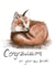 New Baby Fox Cub Card created by Maid of the Bay