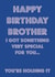 Something special brother birthday card created by Nicola Jo