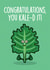 Funny Kale Congratulations Card created by Thirty Mussels