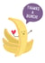 Banana Pun Thank You Card created by Wink Design - Michelle Roberts