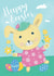 Happy Easter cute bunny card created by Georgina Moir
