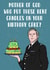 Line of duty bent candles birthday card created by Doublea