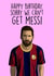 Messi Happy birthday created by The Sport Rag
