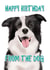 Birthday Card from the Dog (Border Collie) created by Duckduckle Design