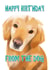 Cute Birthday Card from the Dog (Retriever) created by Duckduckle Design
