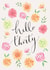 Classic 30th Birthday Card - Hello Thirty - Flowers created by Sage and Hart