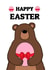 Happy Easter Bear card created by CARDTOON