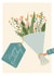 Pretty Birthday Card - Bunch Of Flowers - For Her created by Abby Nair Art