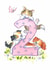 2nd birthday kitten and puppy card created by Kate Garrett