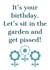 Garden Birthday Card created by Say Something Designs 