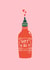 'Hot Af' Hot Sauce Pun Card created by Duchess Plum