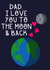 Love you to the moon and back created by Lucy Sutton
