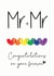 Mr and Mr Engagement card created by Chasing Cards