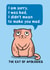 The Cat of Apologies Sorry card created by Drawn to Cats