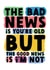 Funny Bad News Birthday Card created by For Cards Sake 