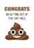 Poo Emoji Leaving Card created by Bright Cards