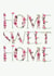 Pretty Floral Typography New Home Card - Home Sweet Home created by Love Lila Photography
