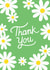 Pretty Thank You Card - Daisies created by Jacqui Lee