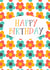 Retro Flower Birthday Card created by Giddy Kipper