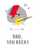 Dad, You Rock Bowie Father's Day Card created by Design By Day