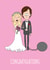 Wedding Congratulations - Funny ball & chain card created by stu.dio.art