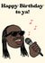 Stevie Wonder Happy Birthday Card created by Keiran Clennell