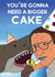 Jaws Birthday Cake Card created by Sketchy Cards