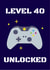 Gaming 40th birthday card created by Evezee
