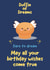 Cute inspirational character birthday wishes card created by Bakeeze