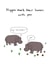 Funny Hippo New Home Card - Poo - Hippos Make Their Homes With Poo created by Random Animal Facts