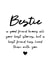 Bestie heartfelt card created by Word Up Creative