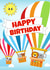 Hot Air Balloon Animal Birthday Card - Up Up and Away Happy Birthday created by RoleyOleyMoley