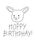 Happy Birthday Card From The Rabbit created by MOUSE CARDS