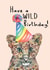 Wild Leopard Animal Party Birthday Card created by Amy Florence Design