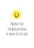 Cute sunshine thank you card created by thelittleone