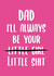Always be your little shit Funny Father's Day Card created by This is Awesome