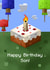 Minecraft style Son Birthday card created by Evie Garnett Designs