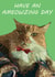 Ameowzing cat Birthday card created by Megan Bowden