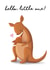 New Baby Kangaroo Card created by Sophie Kent Illustration